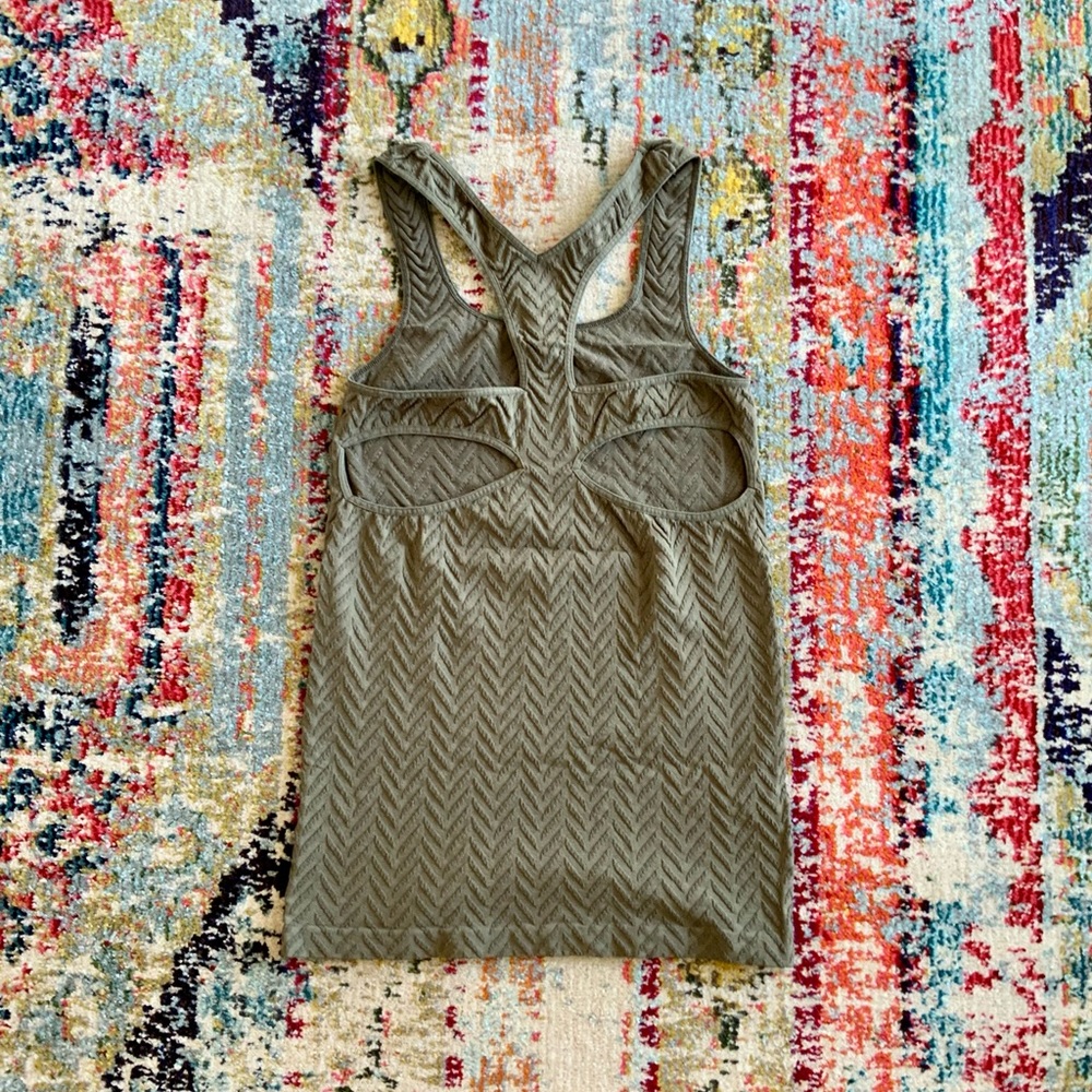Free People Cut Out Racer Tank - Picture 3 of 4